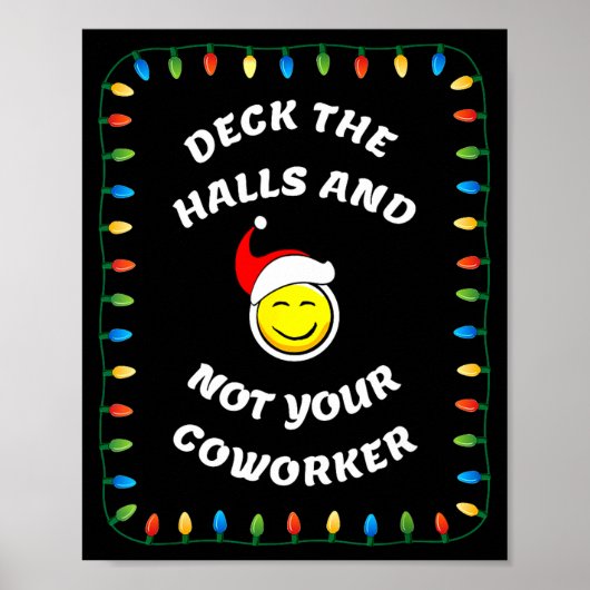 Christmas Party Workplace Funny Design Poster (Voorkant)