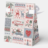 Christmas Patchwork Favoriete box Bedankdoosjes (Achterkant)