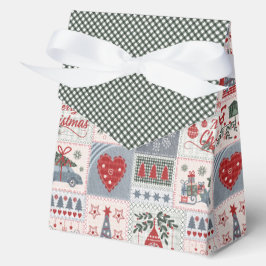 Christmas Patchwork Favoriete box Bedankdoosjes