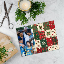Christmas patchwork pattern photo