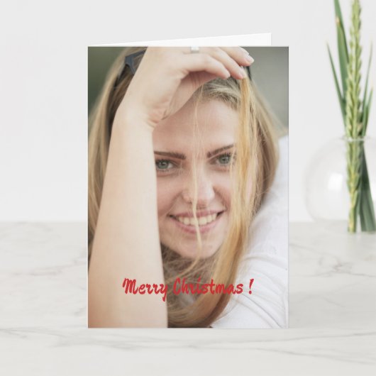 Christmas patchwork pattern photo wishes feestdagen kaart (Voorkant)