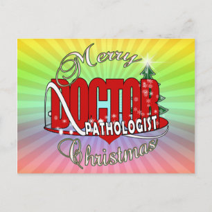 CHRISTMAS PATHOLOGIST DOCTOR FEESTDAGENKAART