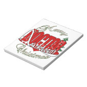 CHRISTMAS PATHOLOGIST DOCTOR NOTITIEBLOK (Linkerzijde)