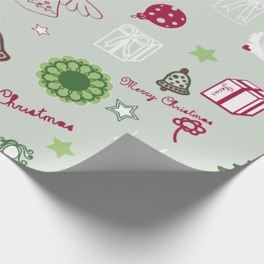 Christmas pattern cadeaupapier (Hoek)