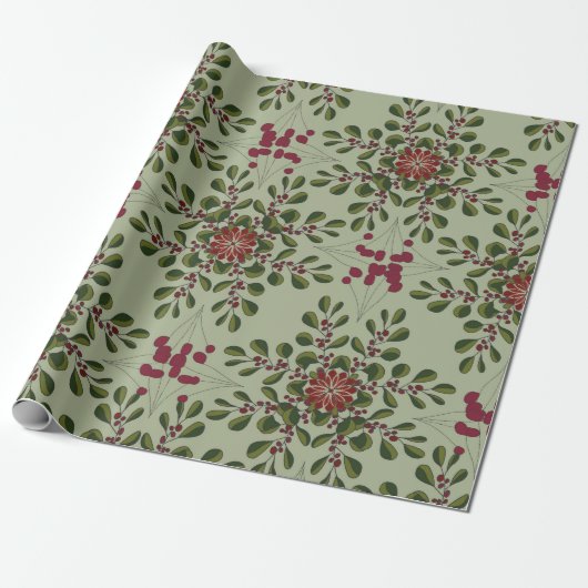 Christmas pattern cadeaupapier (Uitgerold)