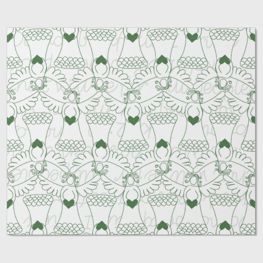 Christmas pattern  cadeaupapier (Vlak)