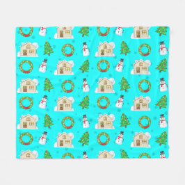 Christmas Pattern Fleece Deken
