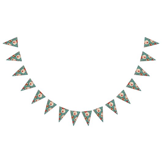 Christmas Pattern Garland Vlaggetjes (Alle)