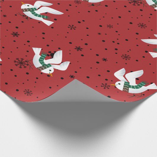 Christmas Pattern Gift Hoesje Cadeaupapier (Hoek)