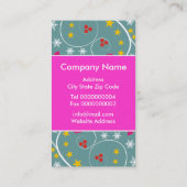 Christmas Pattern Gift Label-Visitekaartjes Visitekaartje (Achterkant)