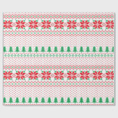 Christmas Pattern Illustration Cadeaupapier (Vlak)