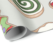 Christmas Pattern Illustration Cadeaupapier (Rol Hoek)