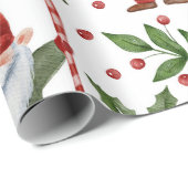 Christmas Pattern Illustration Cadeaupapier (Rol Hoek)