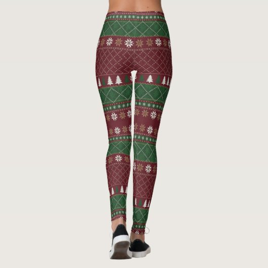 Christmas Pattern Leggings (Achterkant)
