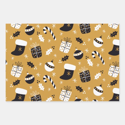 Christmas pattern set  inpakpapier vel (Voorkant 2)