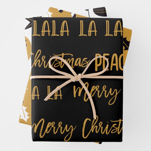 Christmas pattern set  inpakpapier vel (In situ)