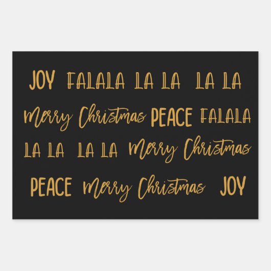 Christmas pattern set  inpakpapier vel (Voorkant)