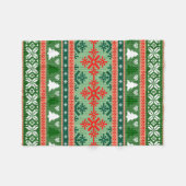 CHRISTMAS PATTERN THROW BLANKET FLEECE DEKEN (Voorkant (Horizontaal))