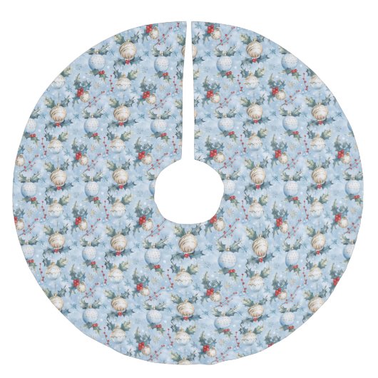Christmas Pattern Tree Skirt Kerstboom Rok (Voorkant)