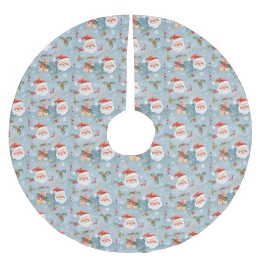 Christmas Pattern Tree Skirt Kerstboom Rok (Voorkant)