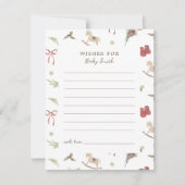 Christmas Pattern Wishes For Baby Card Kaart (Voorkant)