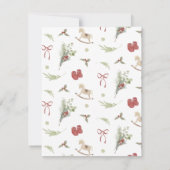 Christmas Pattern Wishes For Baby Card Kaart (Achterkant)