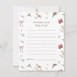 Christmas Pattern Wishes For Baby Card Kaart
