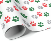 Christmas Paws Wrapping Paper Cadeaupapier (Rol Hoek)