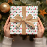 Christmas Paws Wrapping Paper Cadeaupapier<br><div class="desc">Kleurrijke huisdieren poten</div>