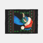 Christmas Pea Ugly Xmas Sweater  Fleece Deken (Voorkant (Horizontaal))