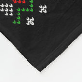 Christmas Pea Ugly Xmas Sweater  Fleece Deken (Hoek)