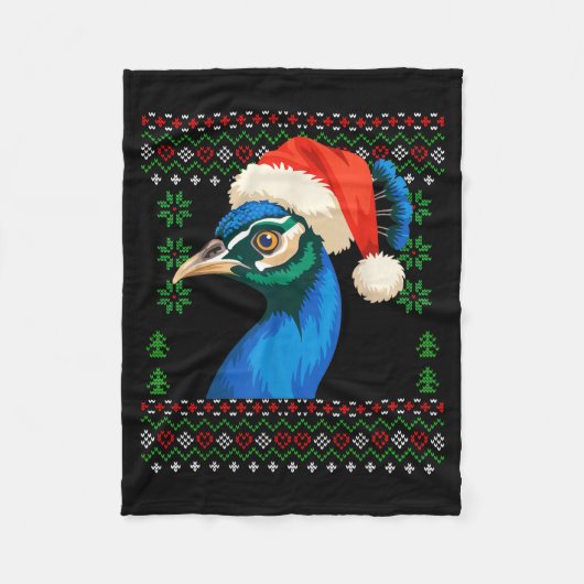 Christmas Pea Ugly Xmas Sweater  Fleece Deken (Voorkant)