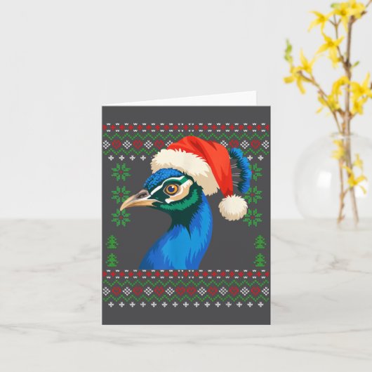 Christmas Pea Ugly Xmas Sweater  Kaart (Gele Bloem)