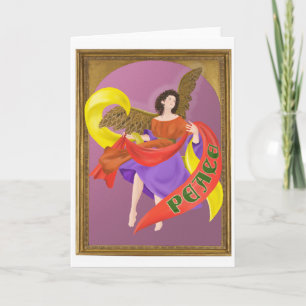 Christmas PEACE Angel (leeg binnenin) Kaart