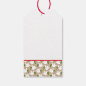 Christmas Peace Dove Love Joy Holiday Natural Cadeaulabel (Achterkant)