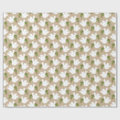 Christmas Peace Love Joy Dove Natuurlijke Vakantie Cadeaupapier (Vlak)