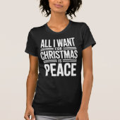 Christmas Peace Quote T-shirt (Voorkant)