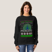 Christmas Peacock Ugly Sweater Xmas  For Women Gir (Voorkant volledig)