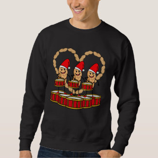 Christmas peanut drumming kids cute trui