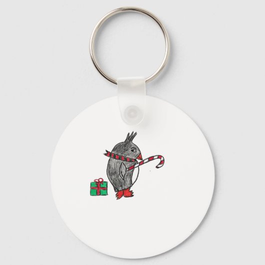 Christmas Pegiun Sleutelhanger (Voorkant)