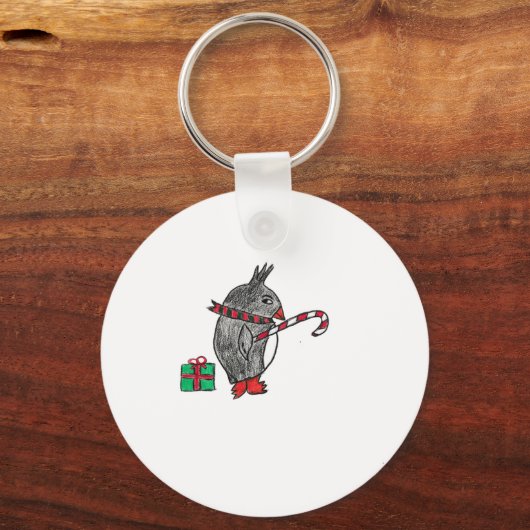 Christmas Pegiun Sleutelhanger (Voorkant)