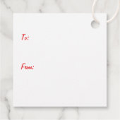 Christmas Pembroke Welsh Corgi Dogs Bedankjes Labels (Achterkant)