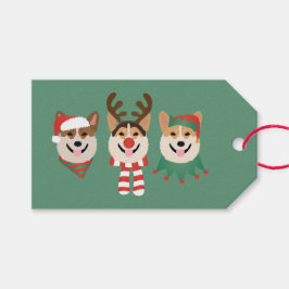Christmas Pembroke Welsh Corgi Dogs Cadeaulabel