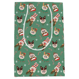 Christmas Pembroke Welsh Corgi Dogs Medium Cadeauzakje