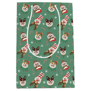 Christmas Pembroke Welsh Corgi Dogs Medium Cadeauzakje