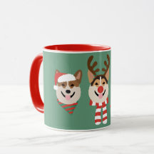 Christmas Pembroke Welsh Corgi Dogs