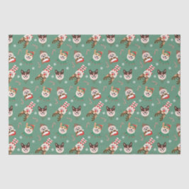 Christmas Pembroke Welsh Corgi Dogs Tissuepapier