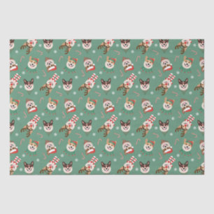 Christmas Pembroke Welsh Corgi Dogs Tissuepapier