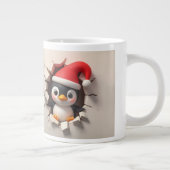 Christmas Penguin 3D Breakout Grote Koffiekop (Rechts)