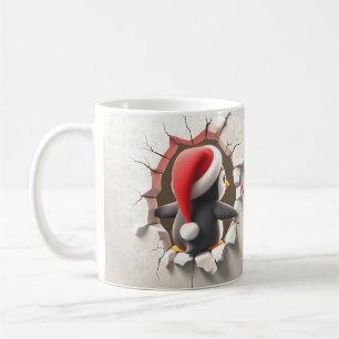 Christmas Penguin 3D Breakout Koffiemok